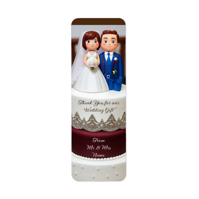 Merci modèle cadeau mariage (Devant)