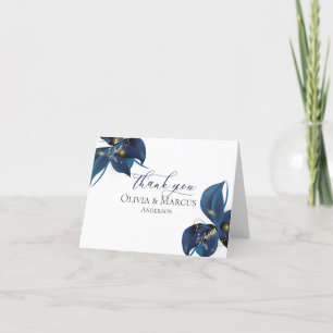 Merci Moderne Deep Indigo Bleu et or