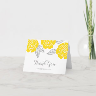 Merci moderne jaune et de gris de rose