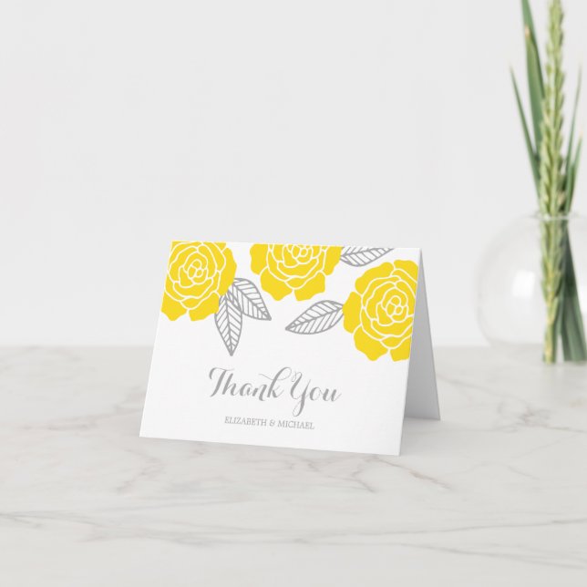 Merci moderne jaune et de gris de rose (Devant)