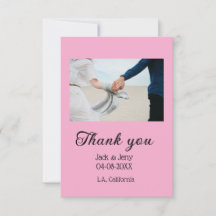 Merci moderne simple mariage nom de couple message