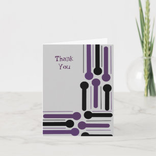 Merci moderne violet noir