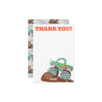 Merci Monster Camion Anniversaire Bash Aquarelle