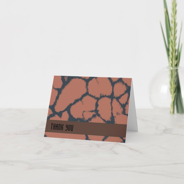 Merci Motif Brown de fourrure de girafe (Devant)