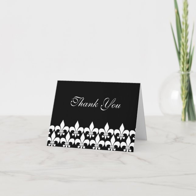 Merci noir et blanc de Fleur de Lis (Devant)