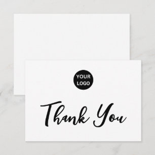 Merci noir sur le logo de l'arrière-entreprise bla