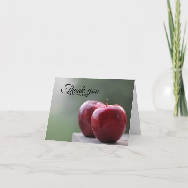 Merci Note aux enseignants et autres éducateurs (Devant)