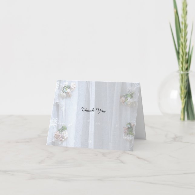 Merci Note Mariage / Anniversaire, Dentelle Vintag (Devant)