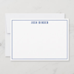 MERCI NOTER moderne nom minimal marine bleu