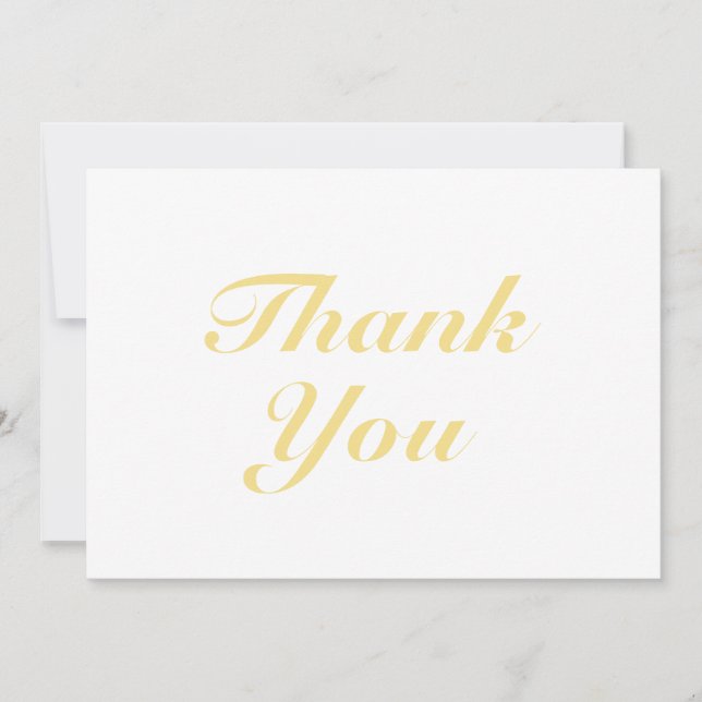 Merci or élégant carte de note (Devant)