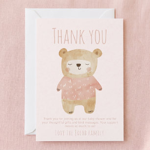Merci Ourson rose Douche Mignon