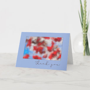 Merci Pale Violet et Rouge Art Abstrait