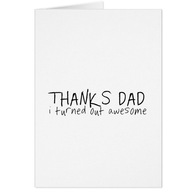 Merci papa... Fête des pères cadeau (Devant)