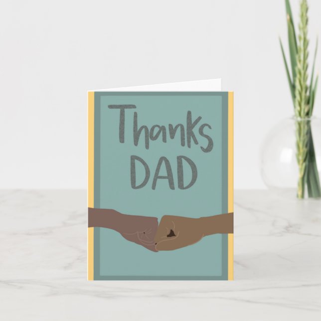 Merci Papa, Fête des Pères - Carte de vœux (Devant)