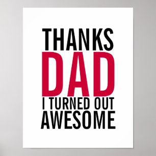 Merci Papa, J'Ai Été Un Poster De Fête des pères É