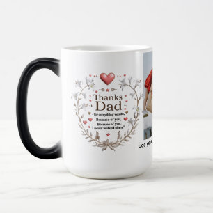 Merci Papa - Plumes & Bague de café Tasse Morphi
