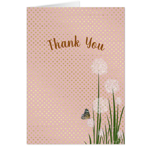 merci papillon sur fleur bouffée (Devant)