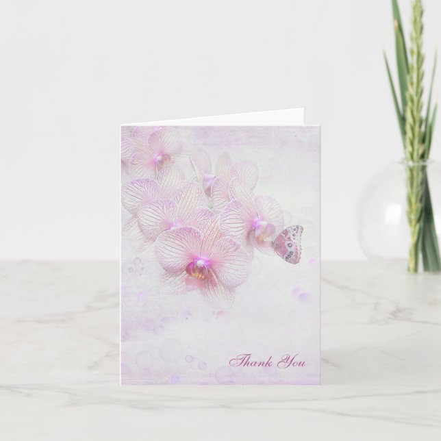 merci papillon sur orchidée (Devant)