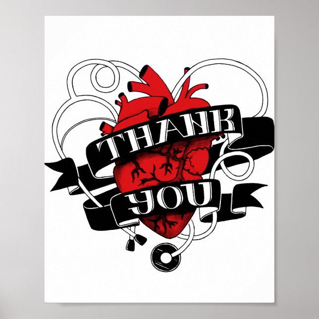 "Merci" par Ellis Ringle Poster (Devant)
