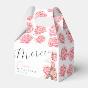 Merci Paris Bridal Shower Thank You Favor Box