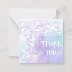 *~* MERCI Pastel en dentelle AP62 Carte à Note Pla