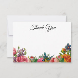 Merci (personnalisable) vintage de jardin