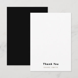 Merci personnalisé de la graduation simple en noir