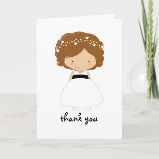 Merci Personnalisé D'Être Notre Carte Fille Fleur