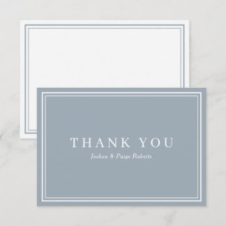 Merci personnalisé minimaliste Dusty Blue élégant