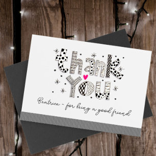 Merci personnalisé pour être ma carte d'ami