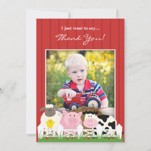 Merci Photo Farm Flat Invitation