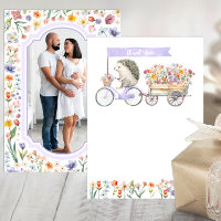 Merci photo Lavender - Baby shower de hérisson