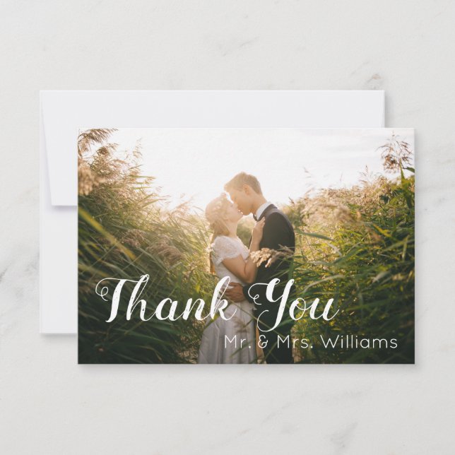 Merci photo mariage (Devant)