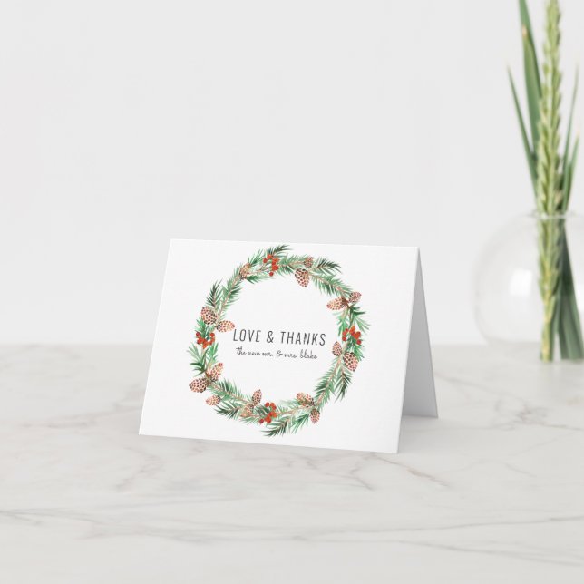 Merci photo Mariage de Noël (Devant)