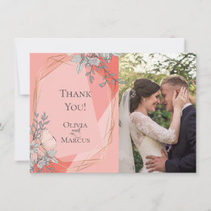 Merci photo mariage   Floral de corail