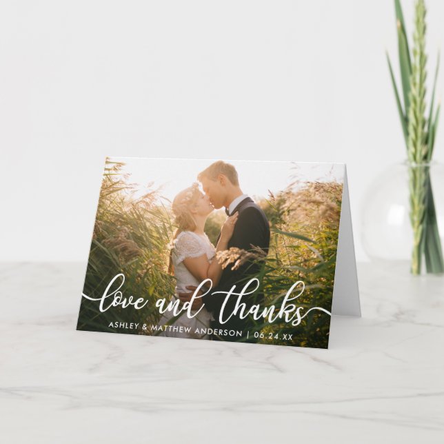 Merci photo mariage | Love and Thanks Fold (Devant)