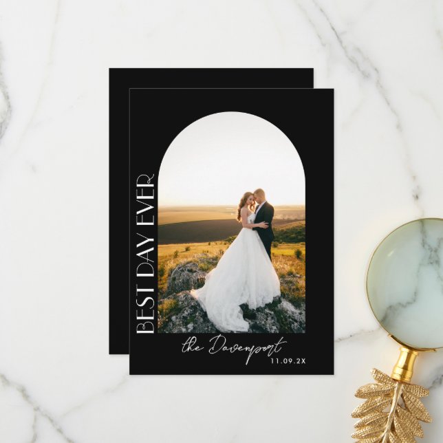 Merci photo Mariage noir (Devant/Arrière en situation)