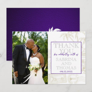 Merci photo Mariage Purple Bahamas