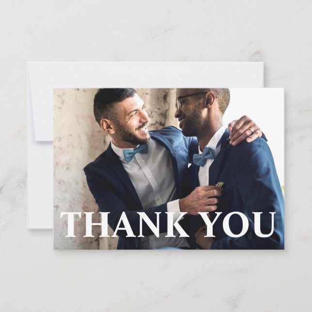 Merci photo Mariage simple (Devant)