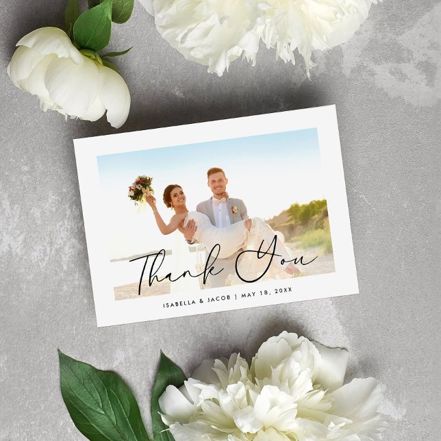 Merci photo minimaliste simple Mariage (Créateur téléchargé)