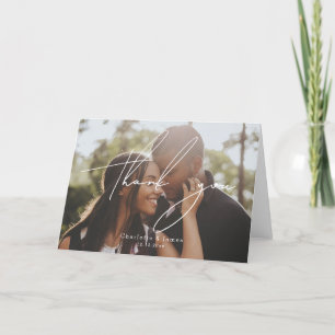 Merci photo moderne et élégant personnalisé