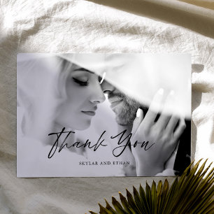 Merci photo noir et blanc minimaliste moderne