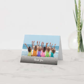 Merci photo personnalisé