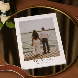 Merci photo personnalisé Simple et moderne