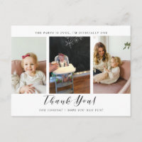Merci photo Premier Carte photo d'anniversaire