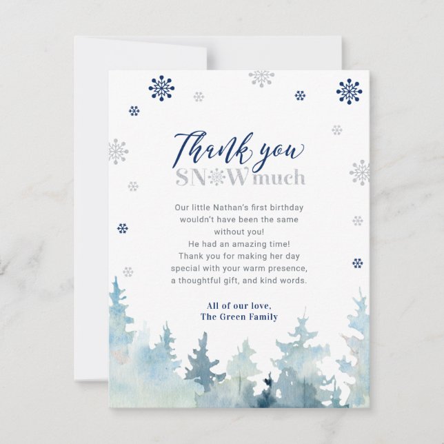 Merci photo Silver & Blue Winter Wonderland (Devant)