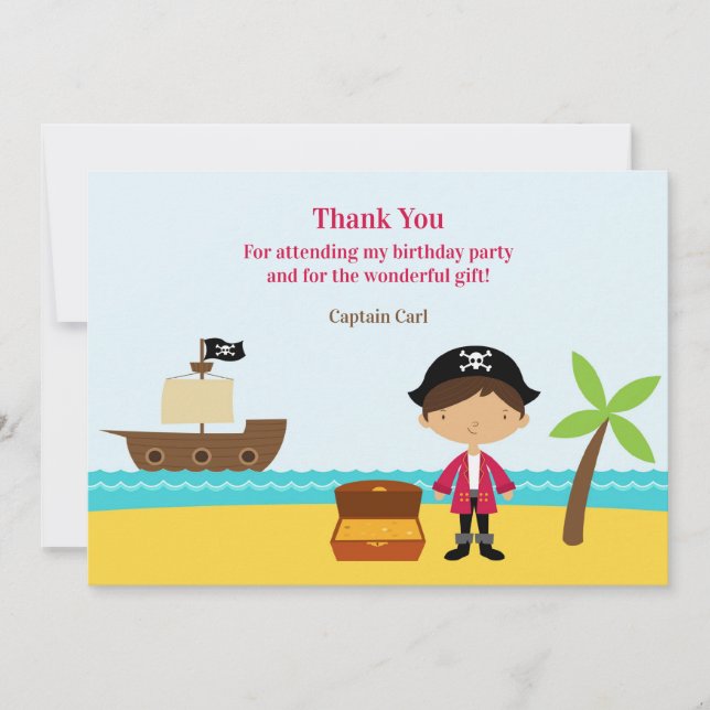 Merci Pirate Capitate Card (Devant)