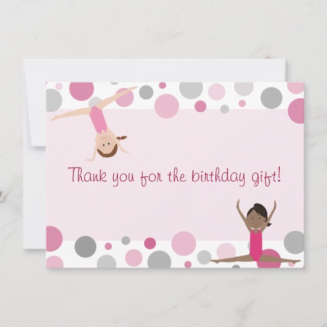 Merci plat de partie de gymnastique dans le rose (Devant)