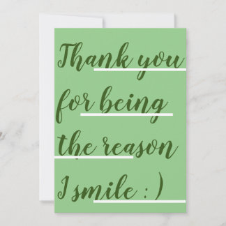 Merci pour avoir été la raison de mon sourire