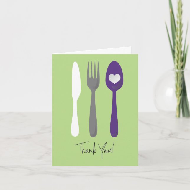 Merci Pour Carte Dîner (Devant)